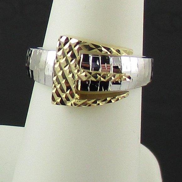 Michael Anthony Buckle-Design Textured Ring - Picture 6 of 8